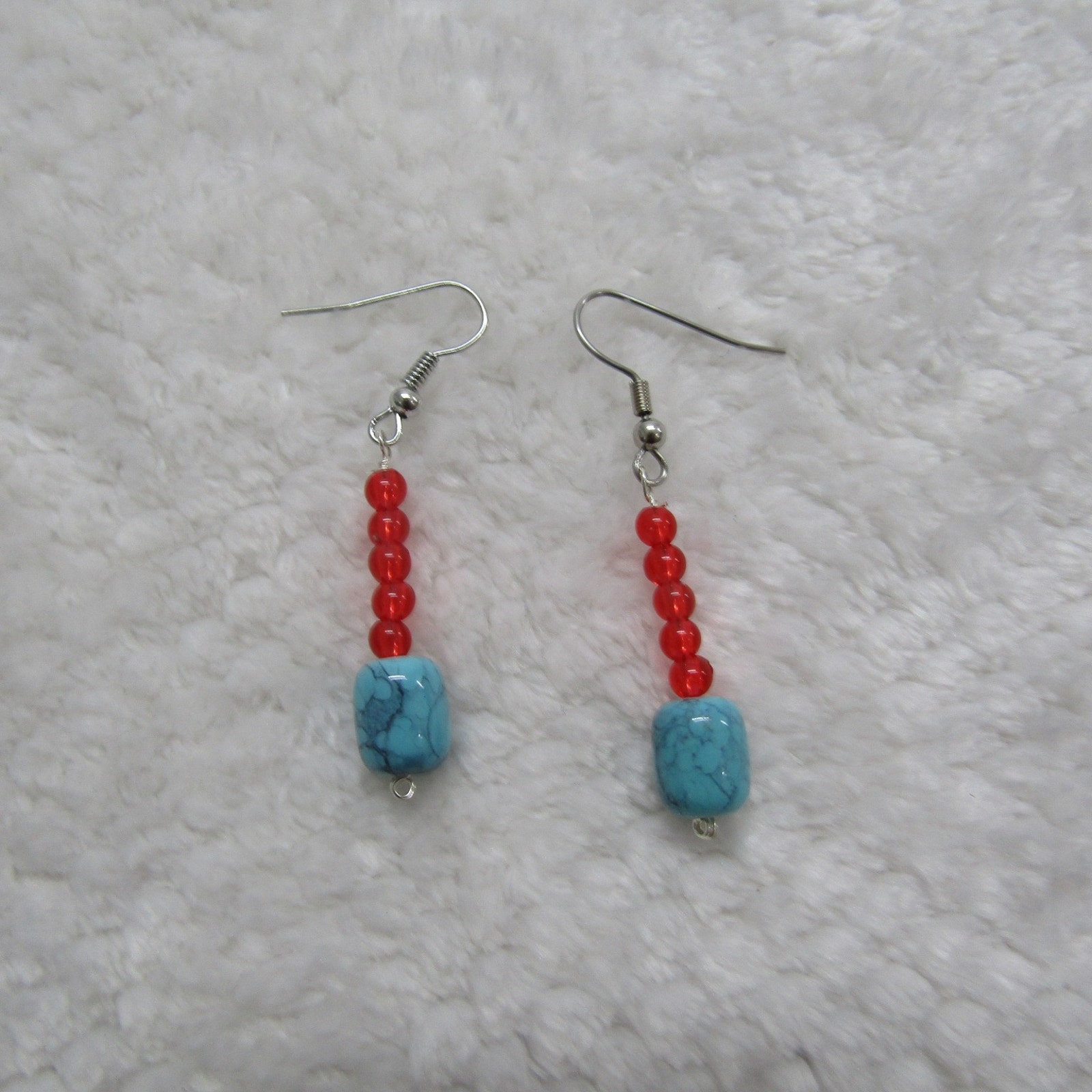 Blue Red Drop Fashion Earrings For Women Teen Her Gift Holiday Party Chic Casual